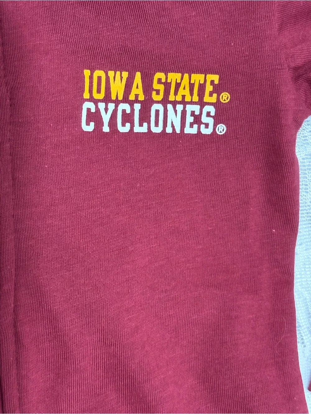 NWT Iowa State Cyclones Baby Footed Zip Pajama 6-9M Rivalry Threads